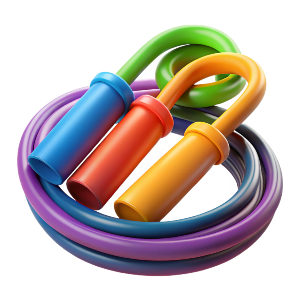 extraordinary traditional Resistance Bands Set Colorful Isolated high resolution png