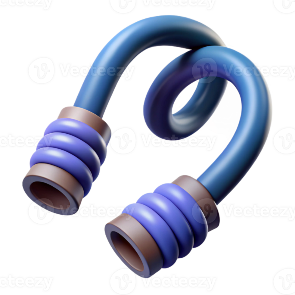 vibrant contemporary Resistance Tubes Handles Included Isolated Element professional png