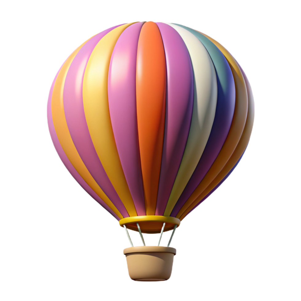 impressive rustic Retro Hot Air Balloon Colorful Design Transparent genuine png