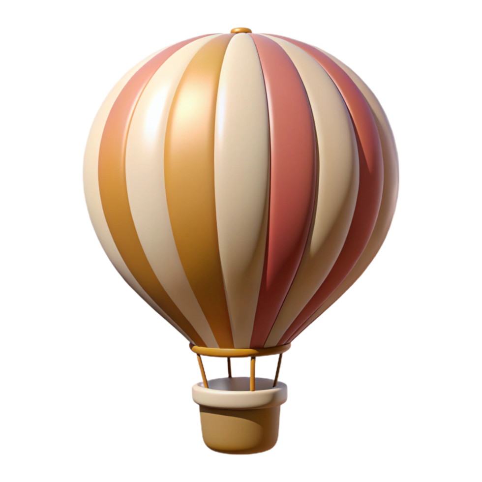 stunning rustic Retro Hot Air Balloon Colorful Design Transparent professional png