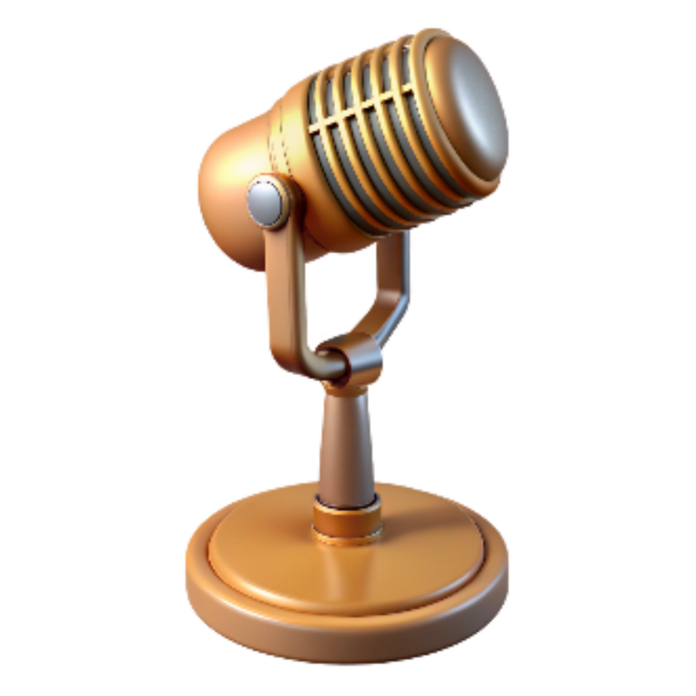 stunning modern Retro Microphone Stand with Adjustable Height Transparent Background original png