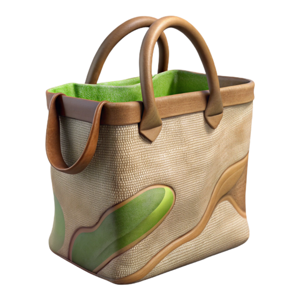 magnificent artistic Reusable Shopping Bag Canvas Texture Isolated Element detailed png
