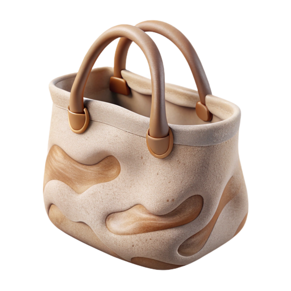 serene classic Reusable Tote Bag Cotton Canvas Natural Color Isolated authentic png