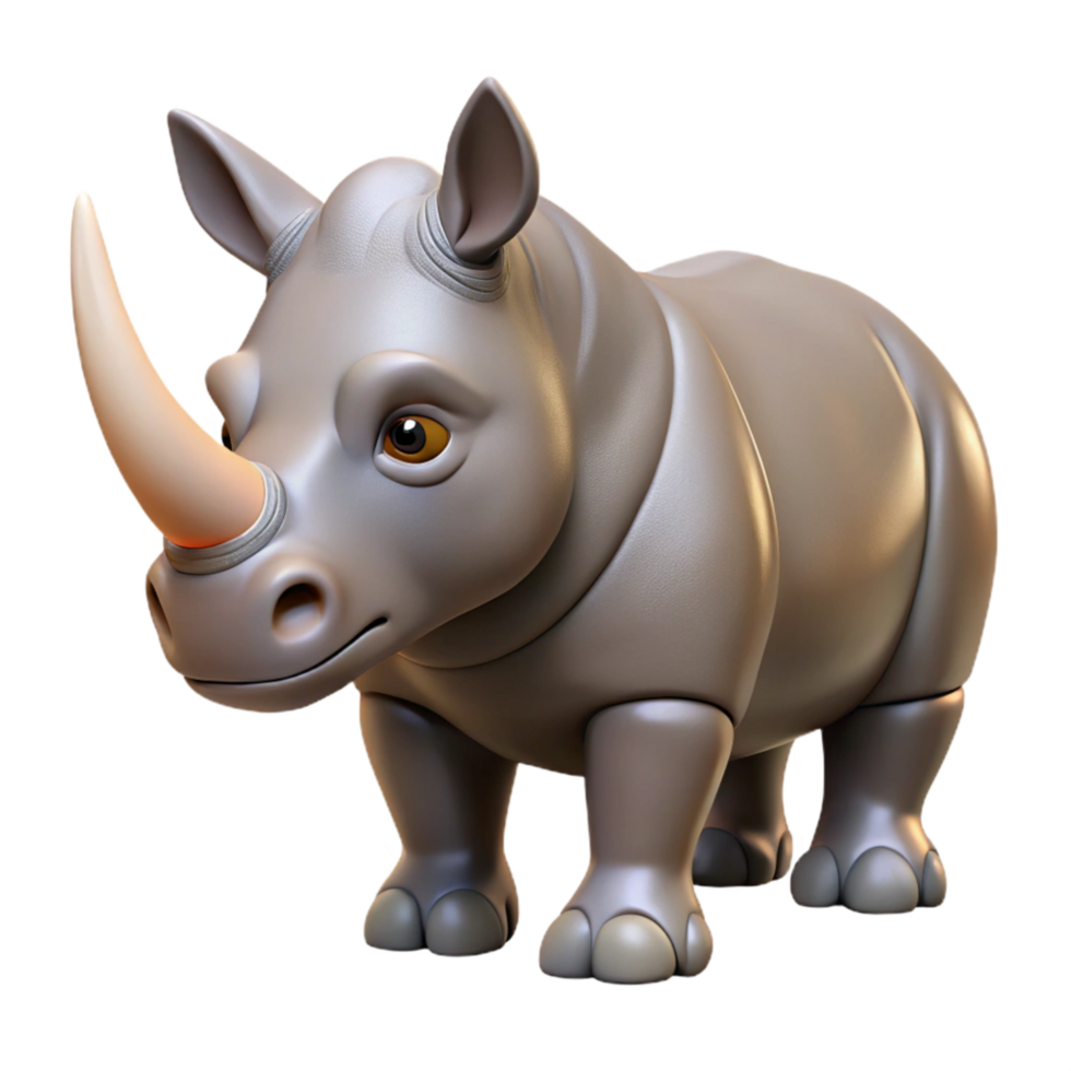 wonderful abstract Rhinoceros Transparent Background Side View exclusive png