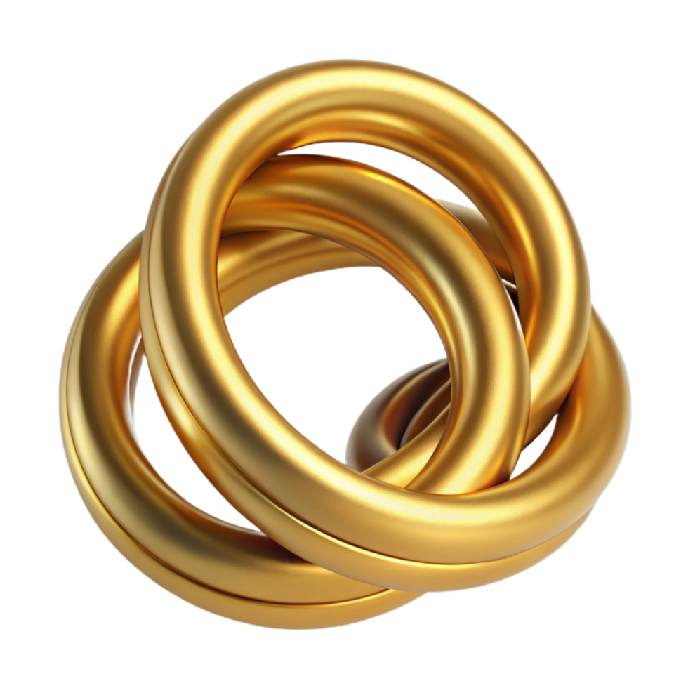 dramatic artistic Ring Stack Multiple Gold Rings Thin Bands Isolated high resolution png