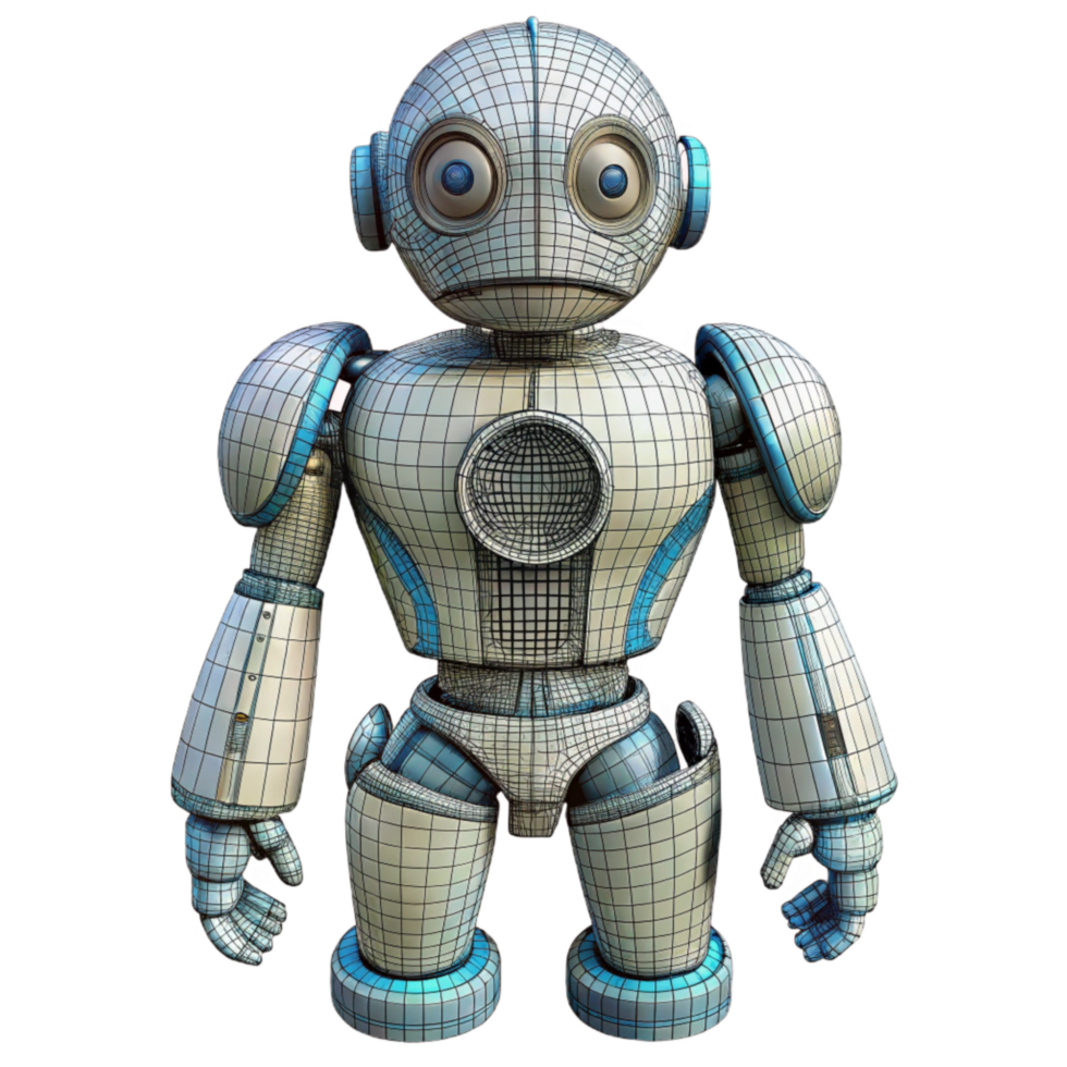 extraordinary contemporary Robot Body Wireframe Model Isolated Element genuine png