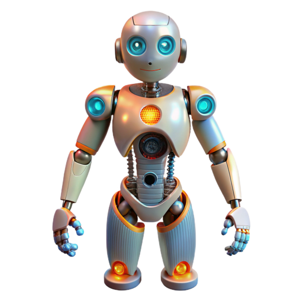 stunning creative Robot Body with Multiple Sensors Transparent Background genuine png
