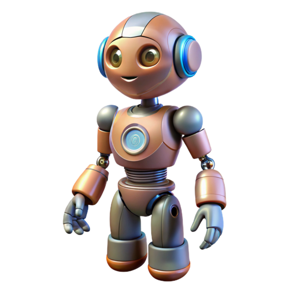 impressive vintage Robot Body with Wireless Communication Transparent Background premium png