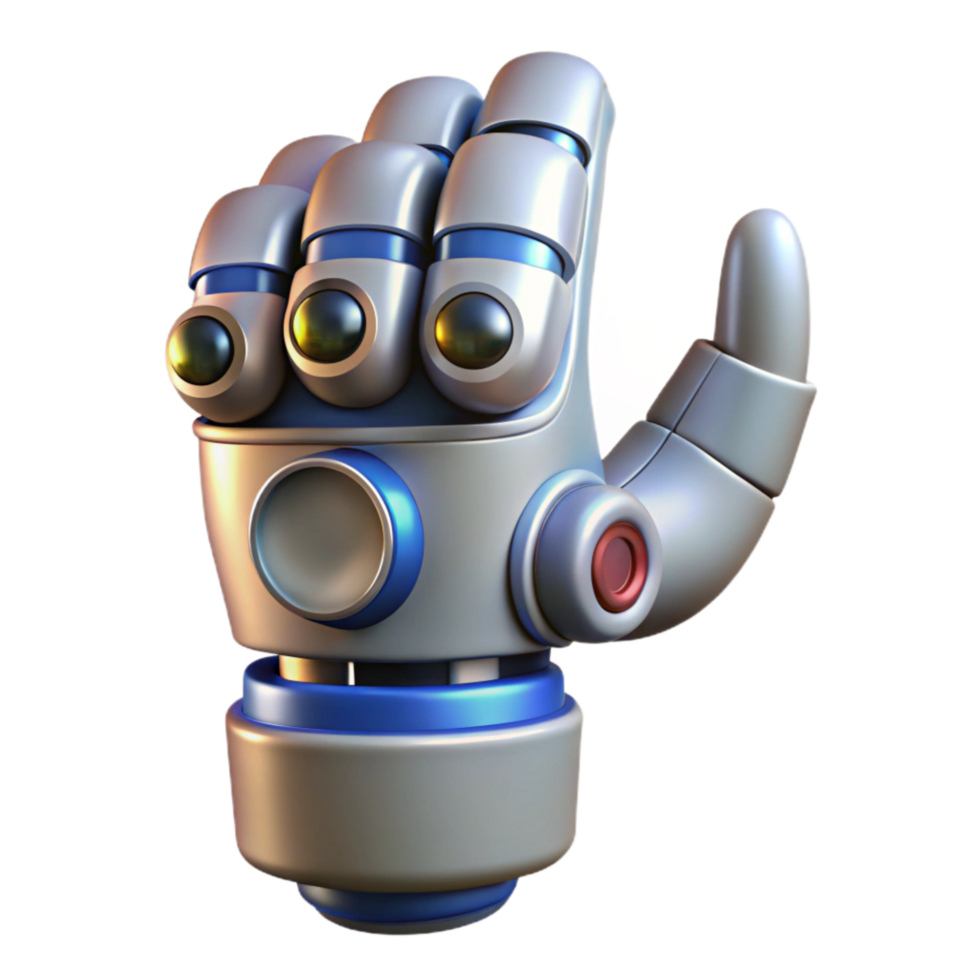 wonderful artistic Robot Hand Giving Thumbs Up Cutout original png