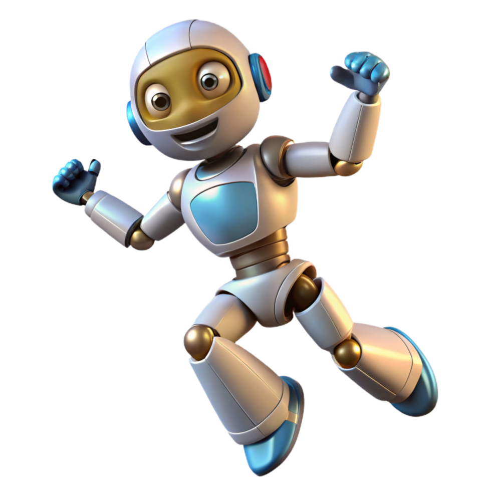 extraordinary vintage Robot Jumping Animation Sequence Cutout png