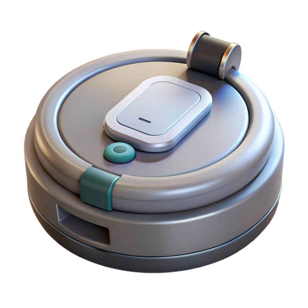 elegant abstract Robot Vacuum Charging Dock Isolated genuine png