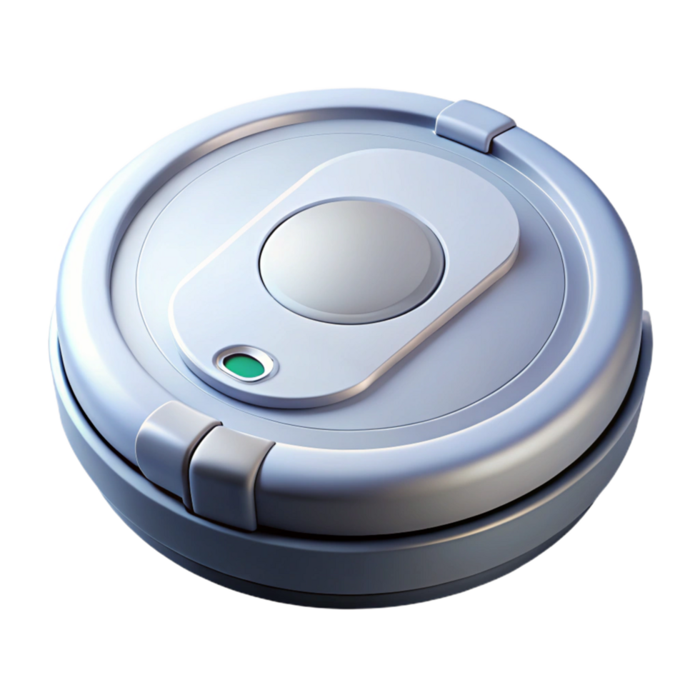 extraordinary contemporary Robot Vacuum Cleaner Circular Design White Transparent original png