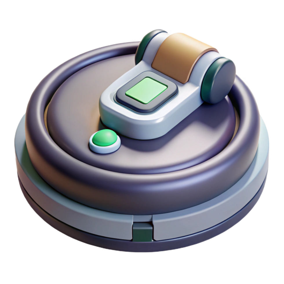 elegant creative Robot Vacuum Charging Dock Isolated exclusive png