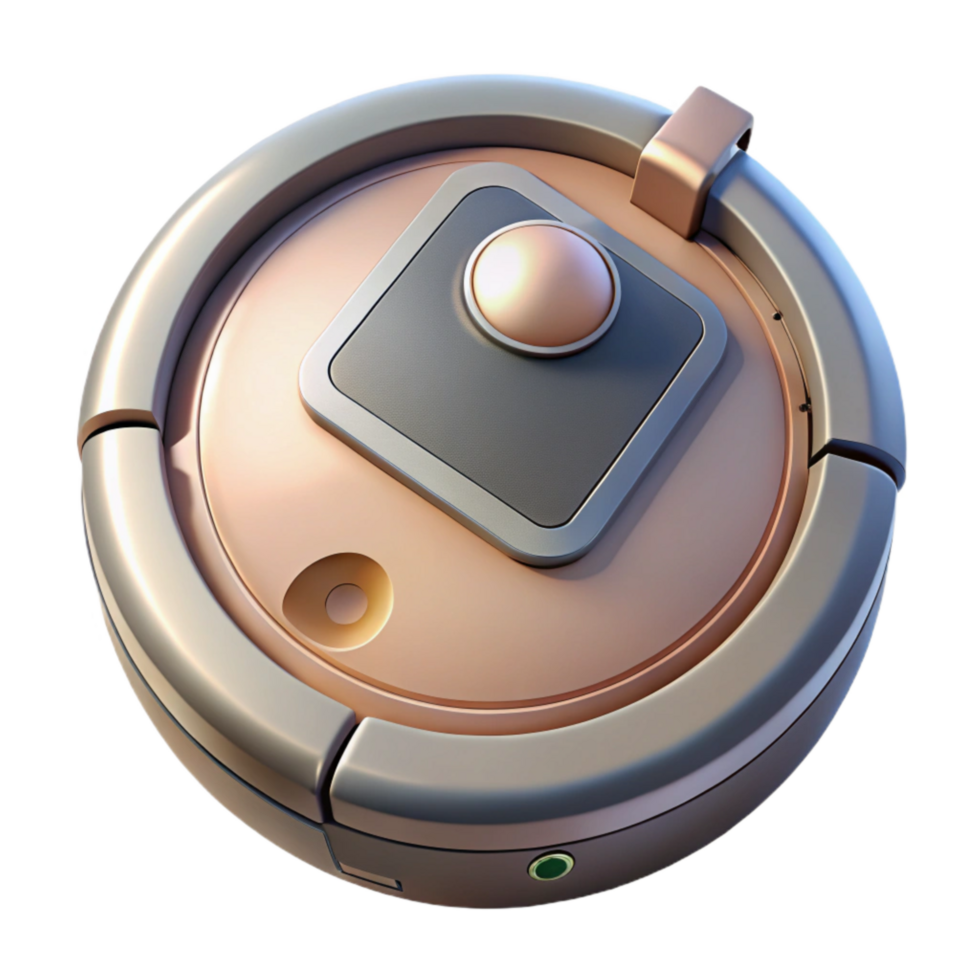 magnificent contemporary Robot Vacuum Cleaner Top View Transparent Background professional png