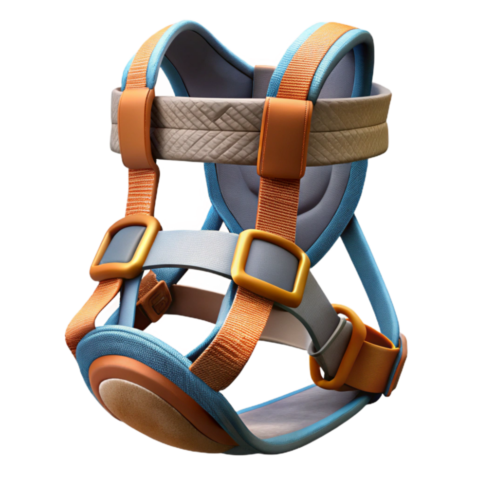 beautiful rustic Rock Climbing Harness Front View Cutout png