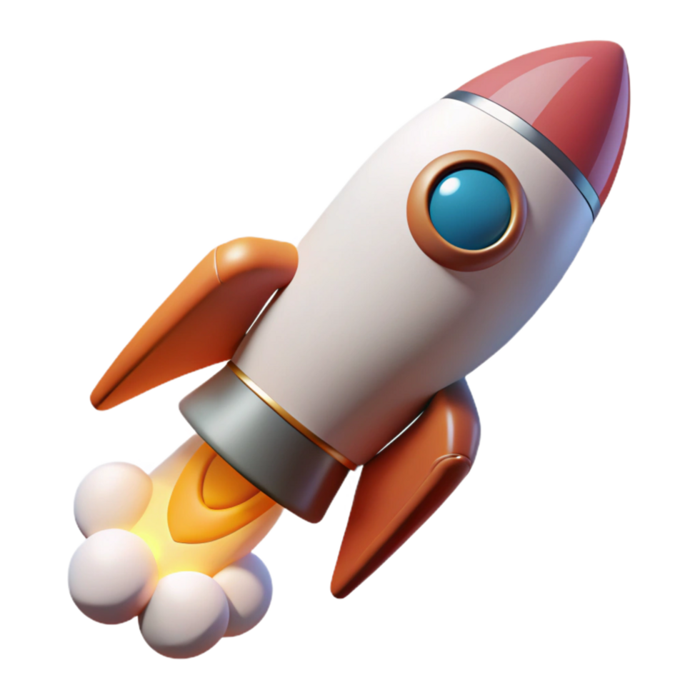 impressive classic Rocket Launching Into Space Cutout exclusive png