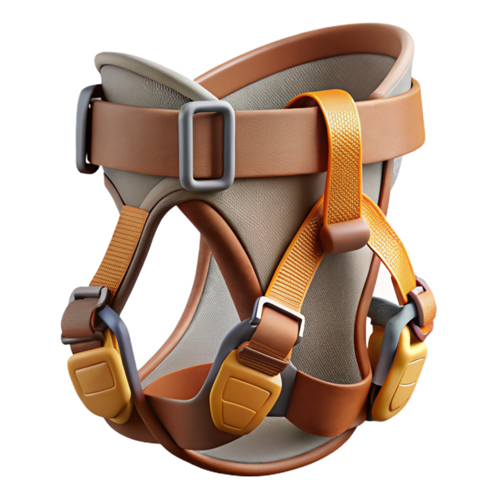 serene vintage Rock Climbing Harness Front View Cutout high quality png