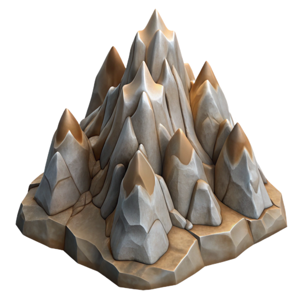 extraordinary creative Rocky Mountain Terrain Cutout original png