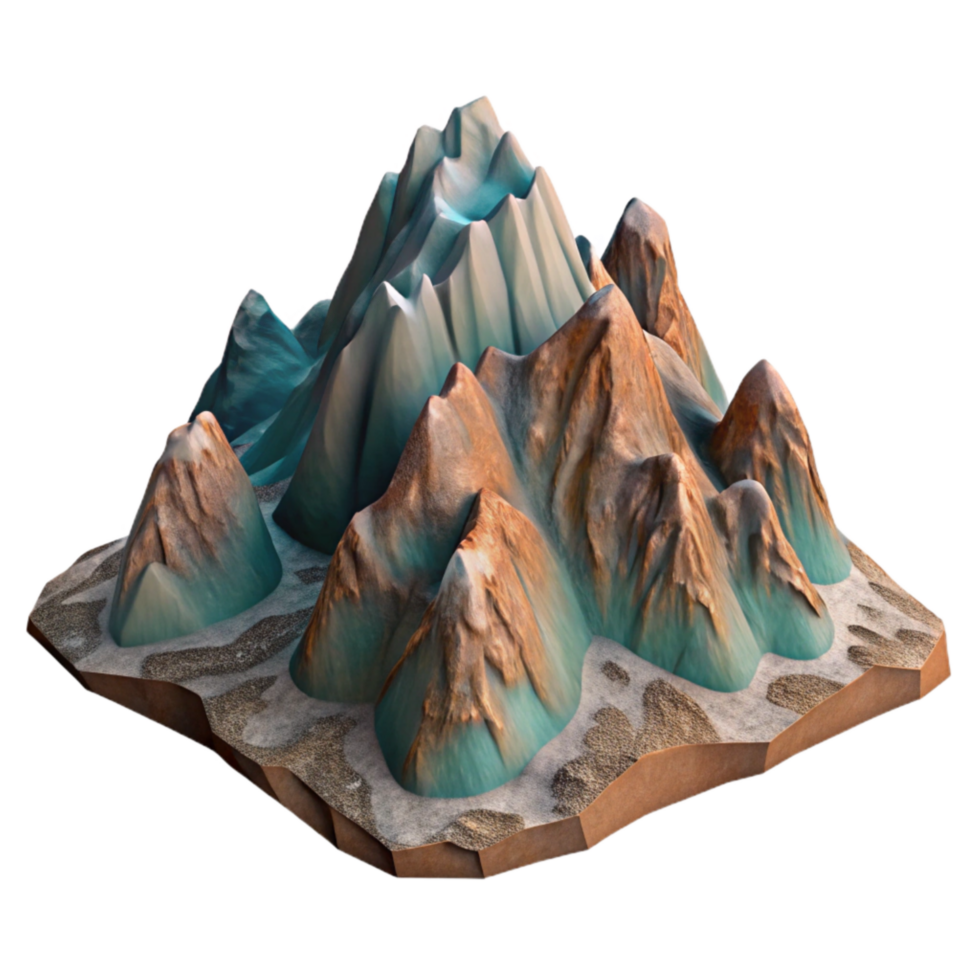 stunning rustic Rocky Mountain Terrain Cutout premium png