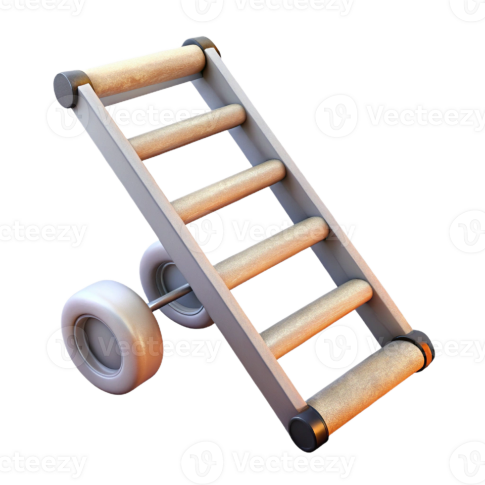 stunning minimalist Rolling Ladder Extended Isolated Element high quality png