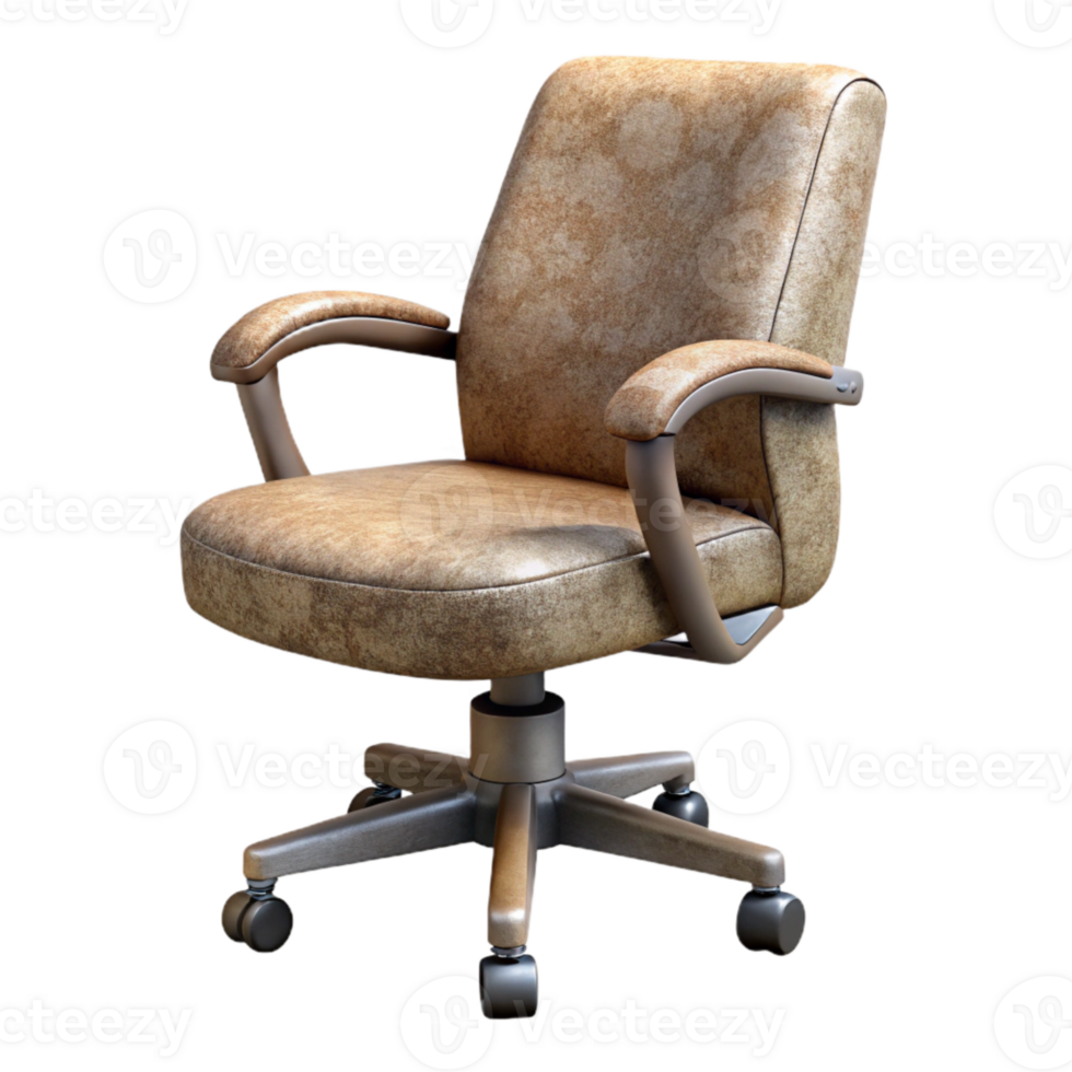 magnificent minimalist Rolling Office Chair with Arms Side View Isolated Element detailed png
