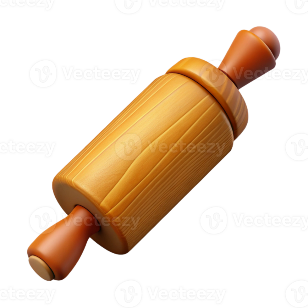 elegant creative Rolling Pin Cutout Side View high quality png