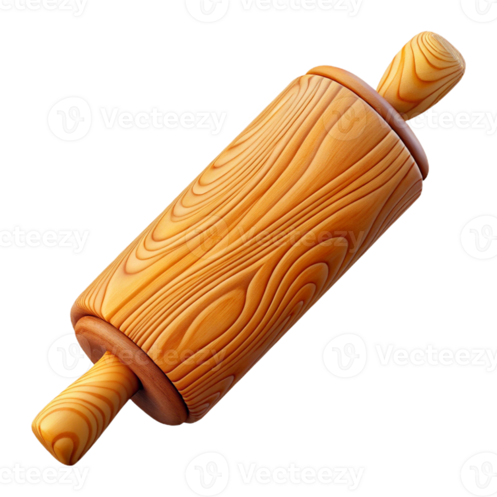 impressive minimalist Rolling Pin Wooden Cutout high quality png