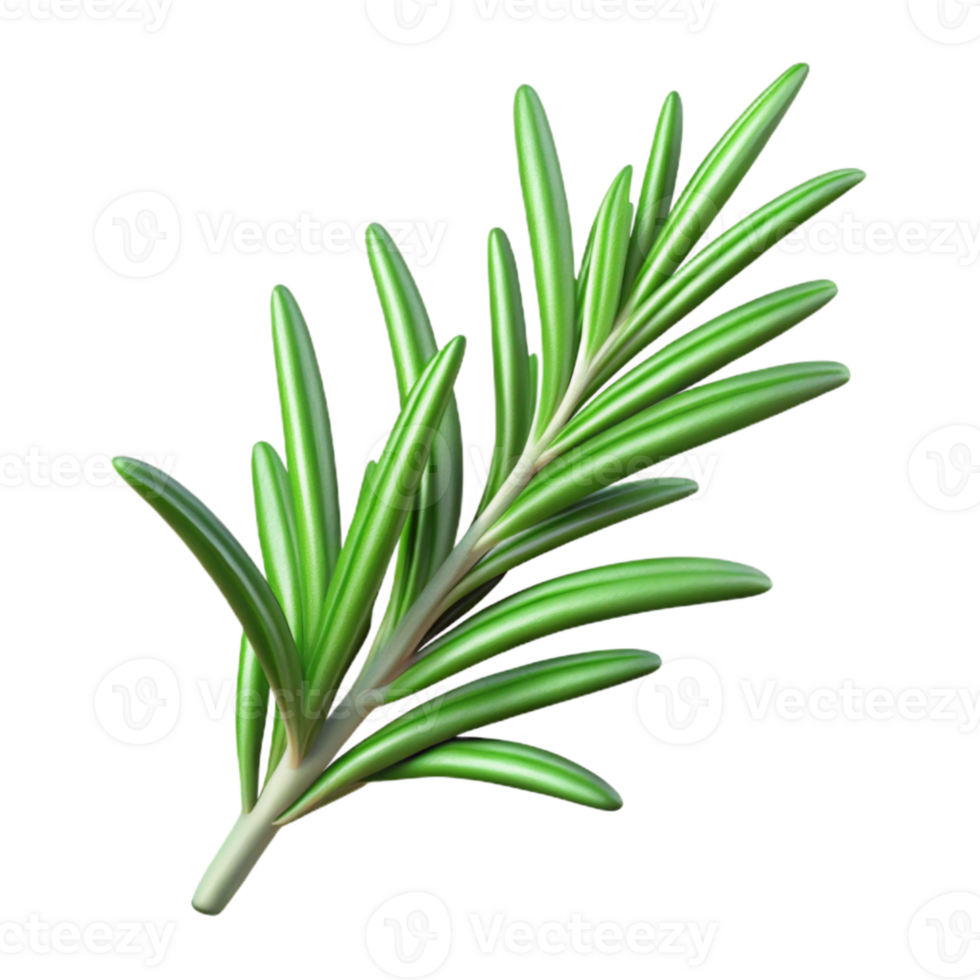 elegant contemporary Rosemary Sprig Cutout with Aromatic Detail original png