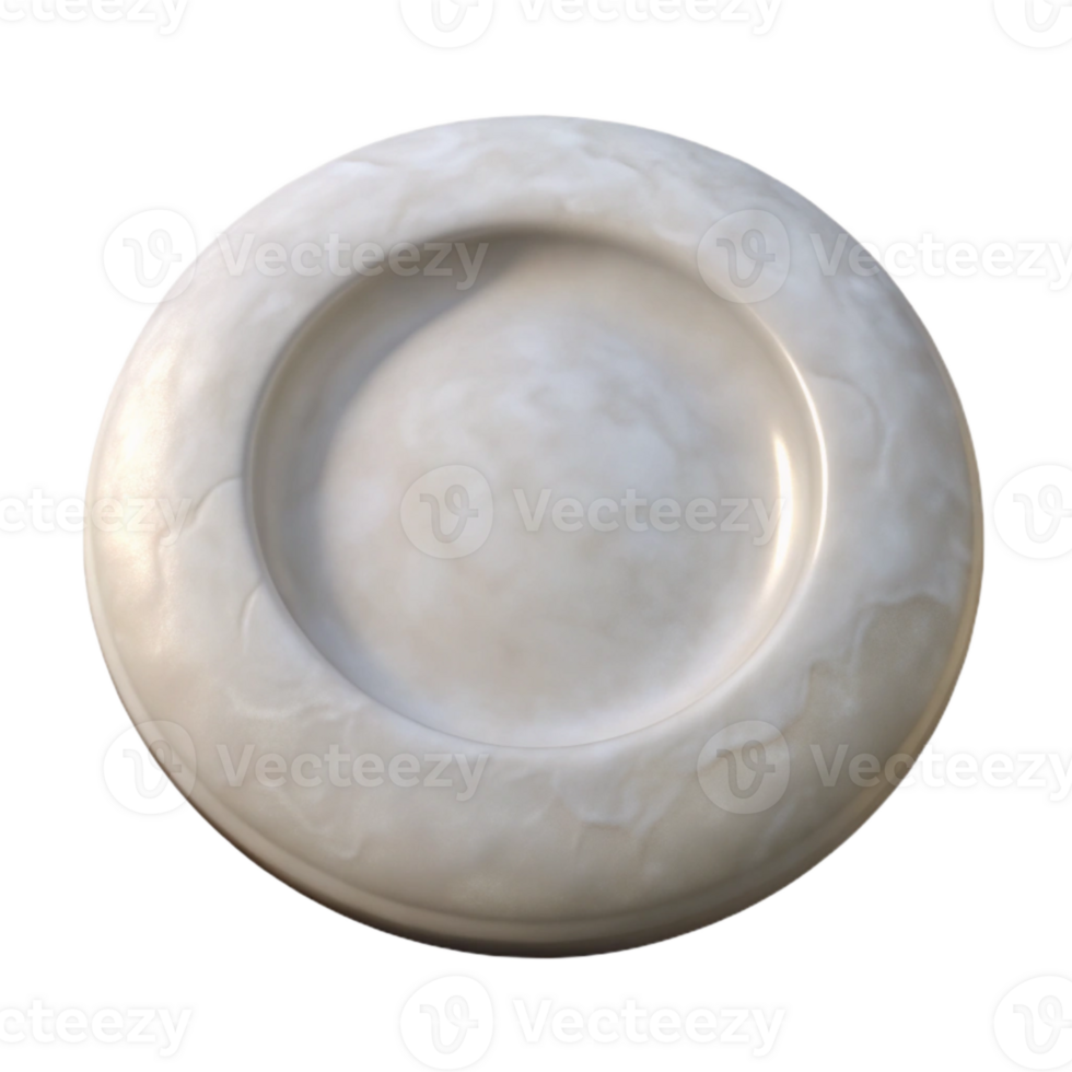 extraordinary artistic Round White Plate Cutout with Transparent Background original png