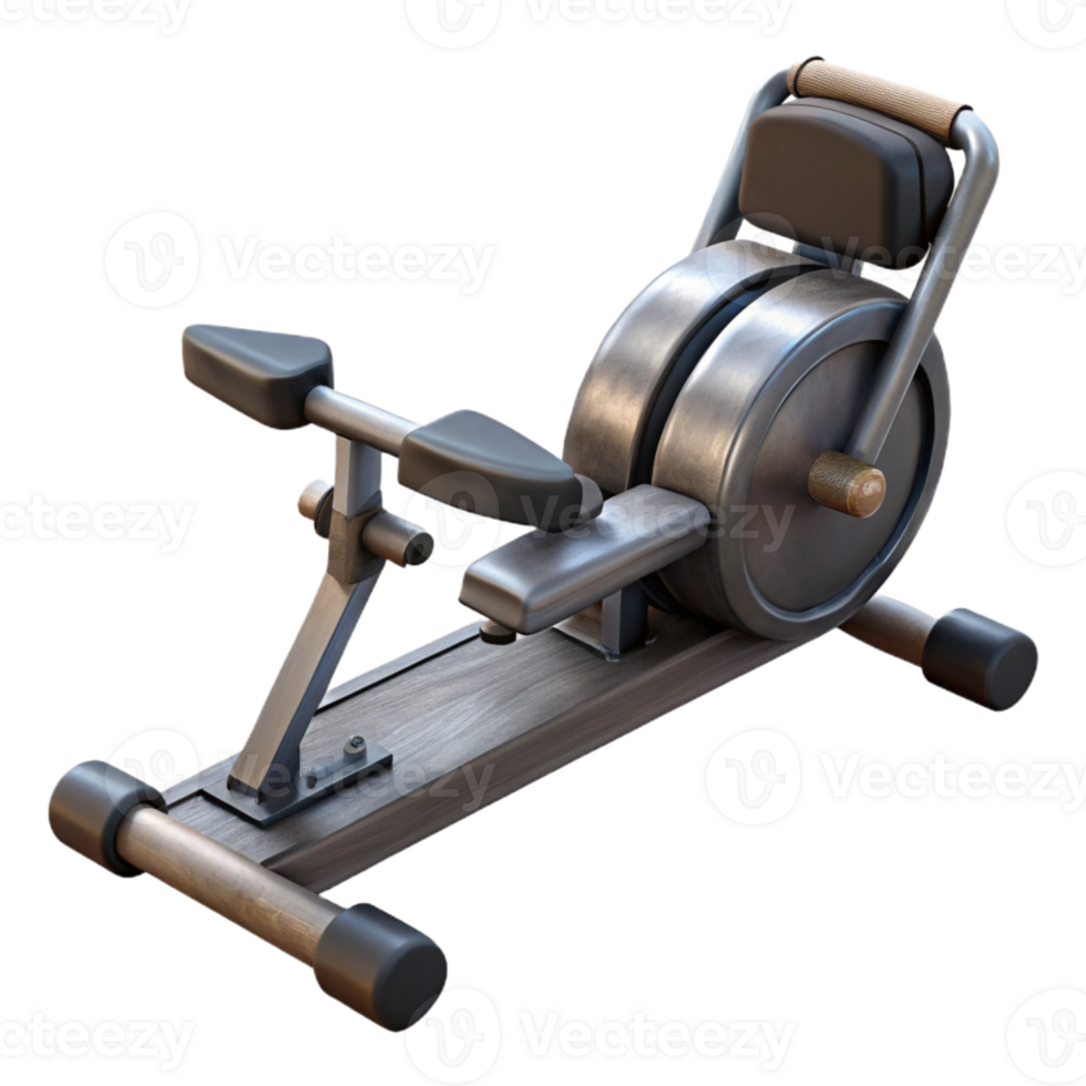 impressive modern Rowing Machine Black Handles Transparent Cutout png