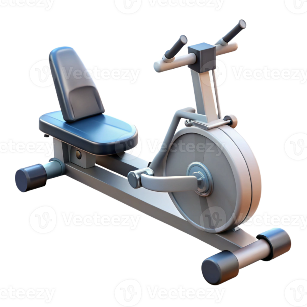 serene vintage Rowing Machine Modern Design Transparent Background professional png