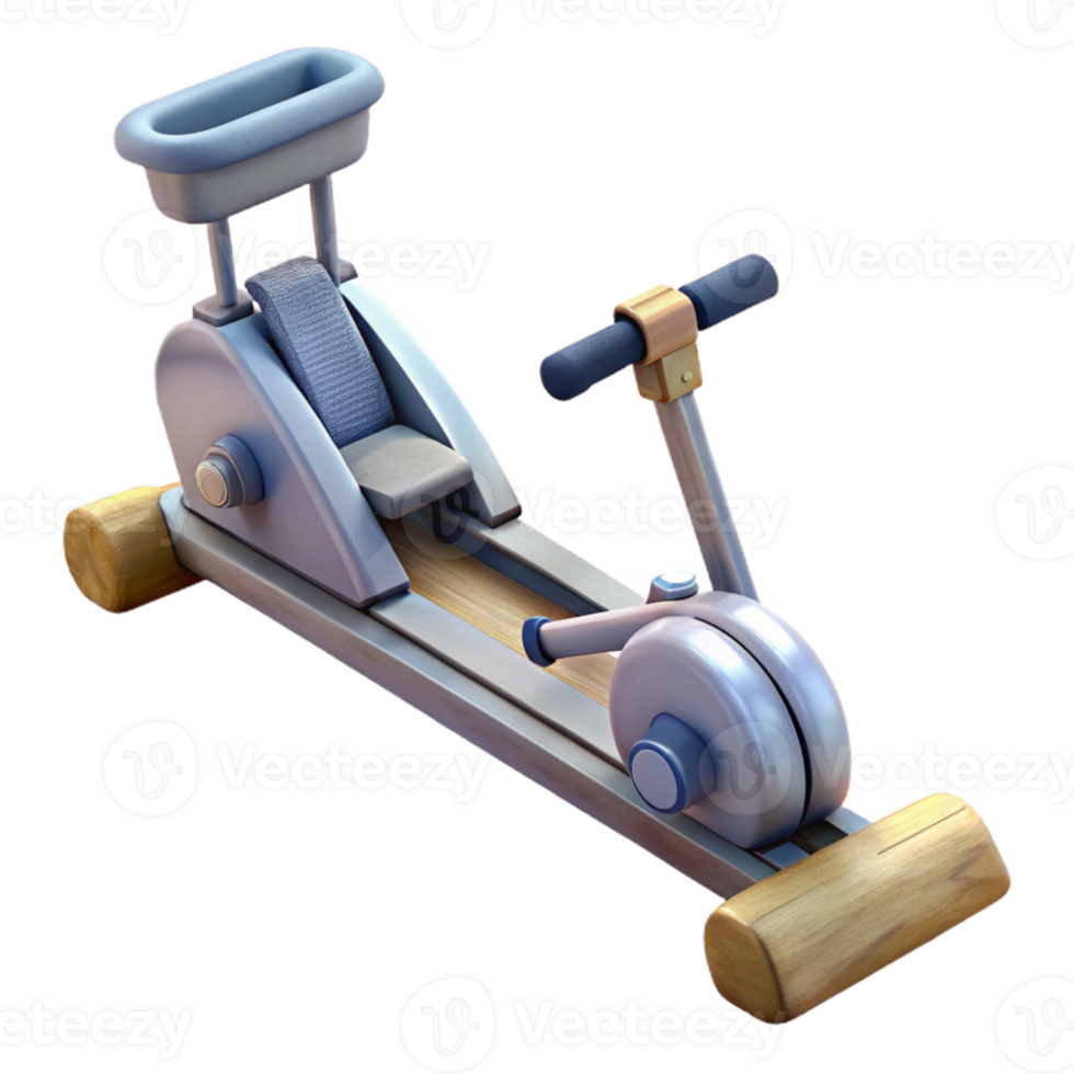 beautiful minimalist Rowing Machine Water Resistance Transparent Background high quality png