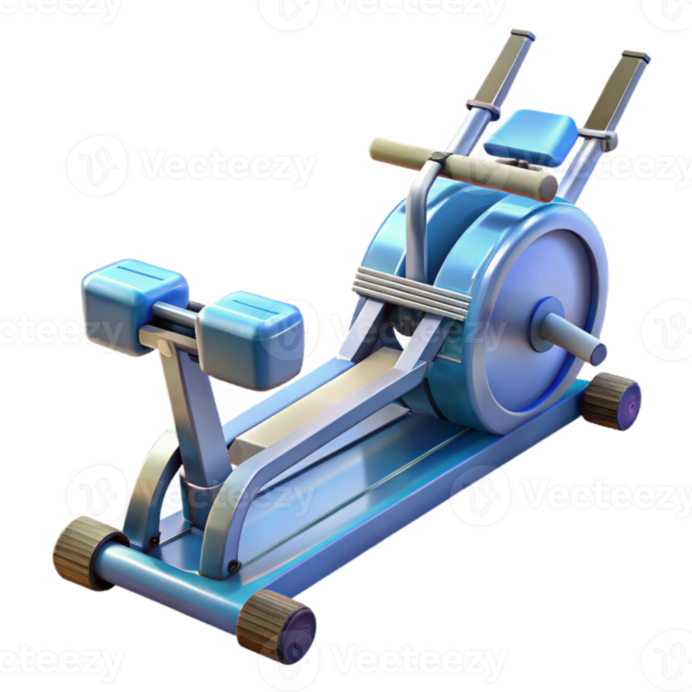 vibrant minimalist Rowing Machine Water Resistance Transparent Background high quality png