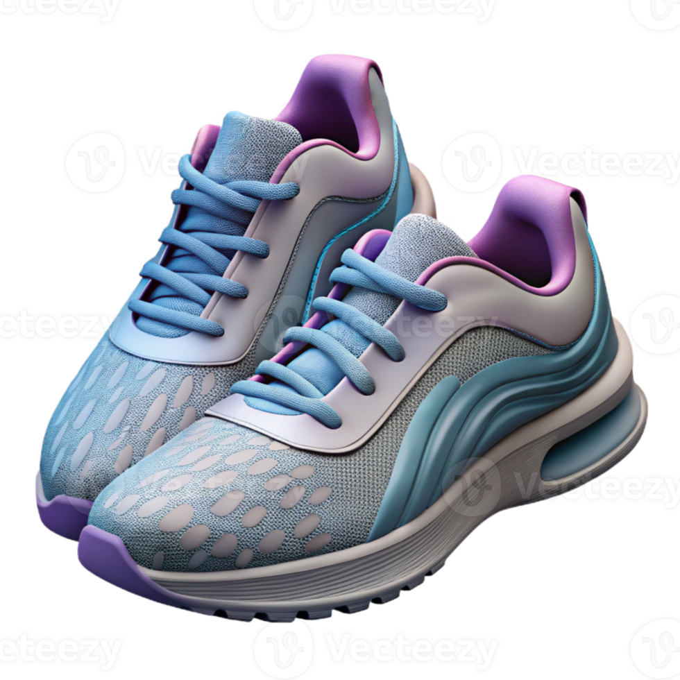 vibrant creative Running Shoes Bottom View Isolated Element high quality png