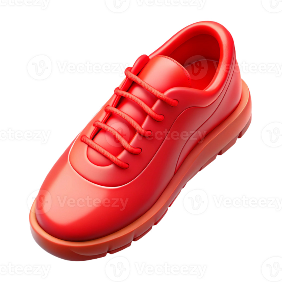 elegant creative Running Shoes Bright Red Transparent Background Cutout professional png