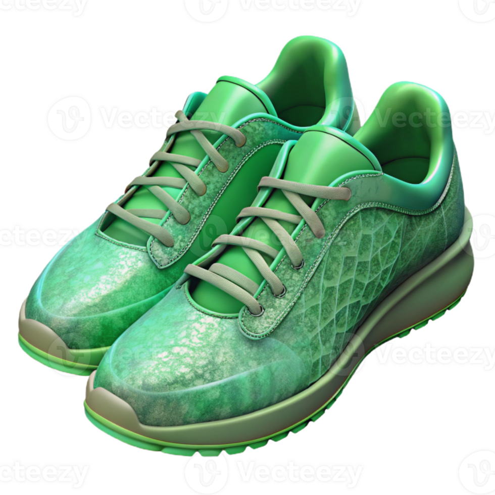 extraordinary minimalist Running Shoes Green Laces Cutout Transparent Background premium png