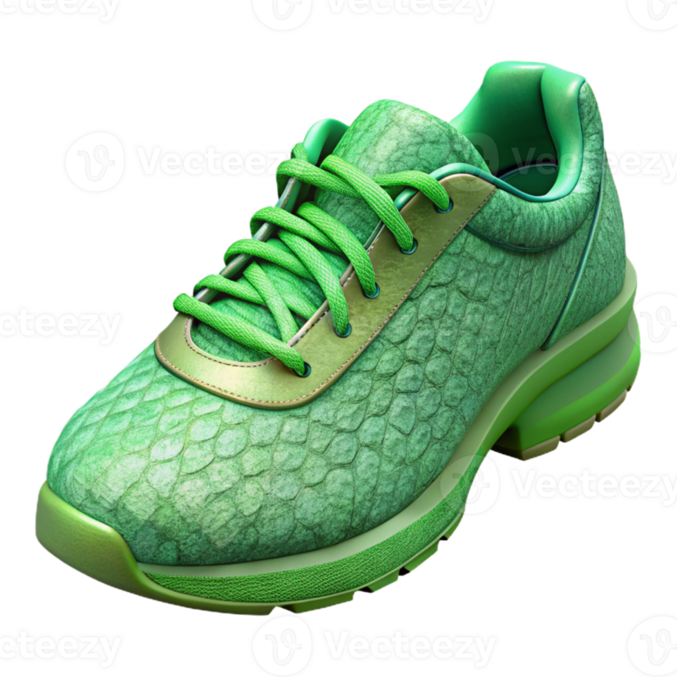 magnificent classic Running Shoes Green Laces Cutout Transparent Background exclusive png