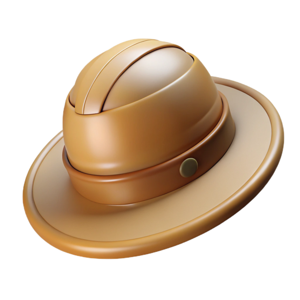 beautiful creative Safari Hat Khaki Color Transparent professional png