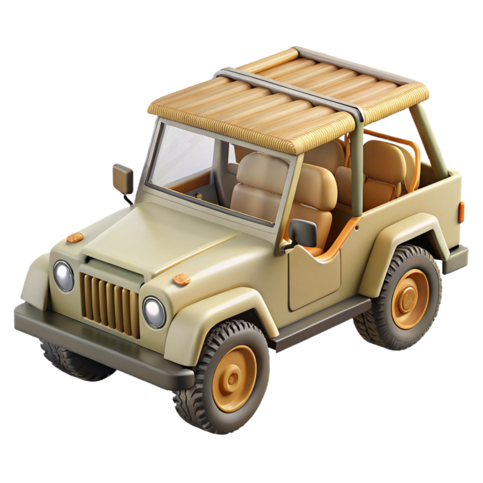 magnificent traditional Safari Jeep Open Top Transparent genuine png