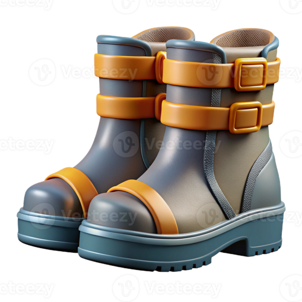 elegant abstract Safety Boots Steel Toe Side View Transparent Background exclusive png