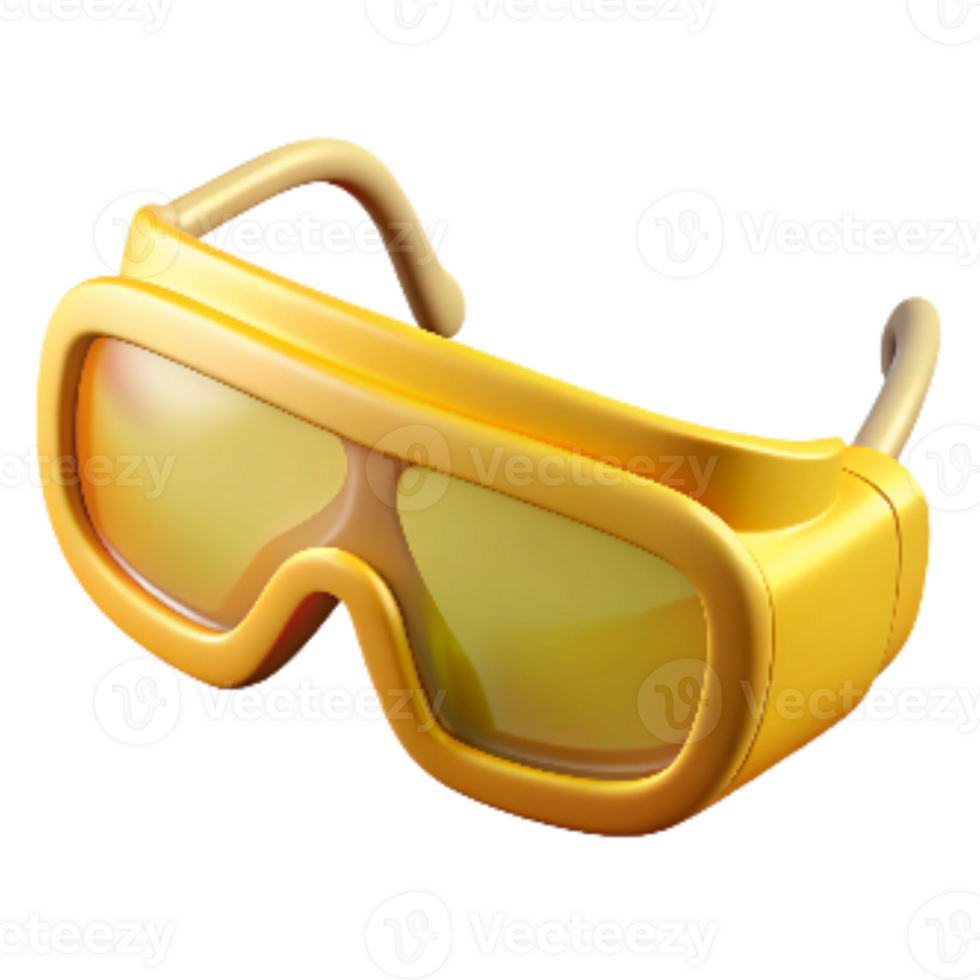 elegant rustic Safety Glasses Yellow Tint Cutout original png