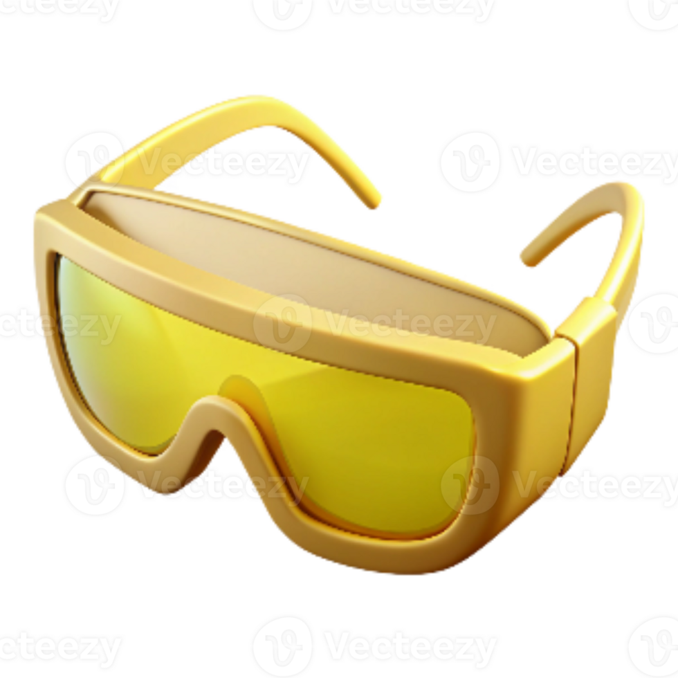 vibrant creative Safety Glasses Yellow Tint Cutout high quality png