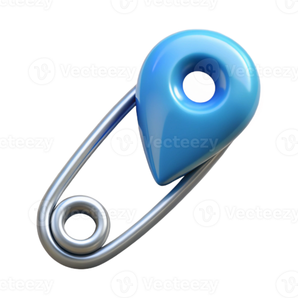 beautiful abstract Safety Pin Open Transparent Background exclusive png