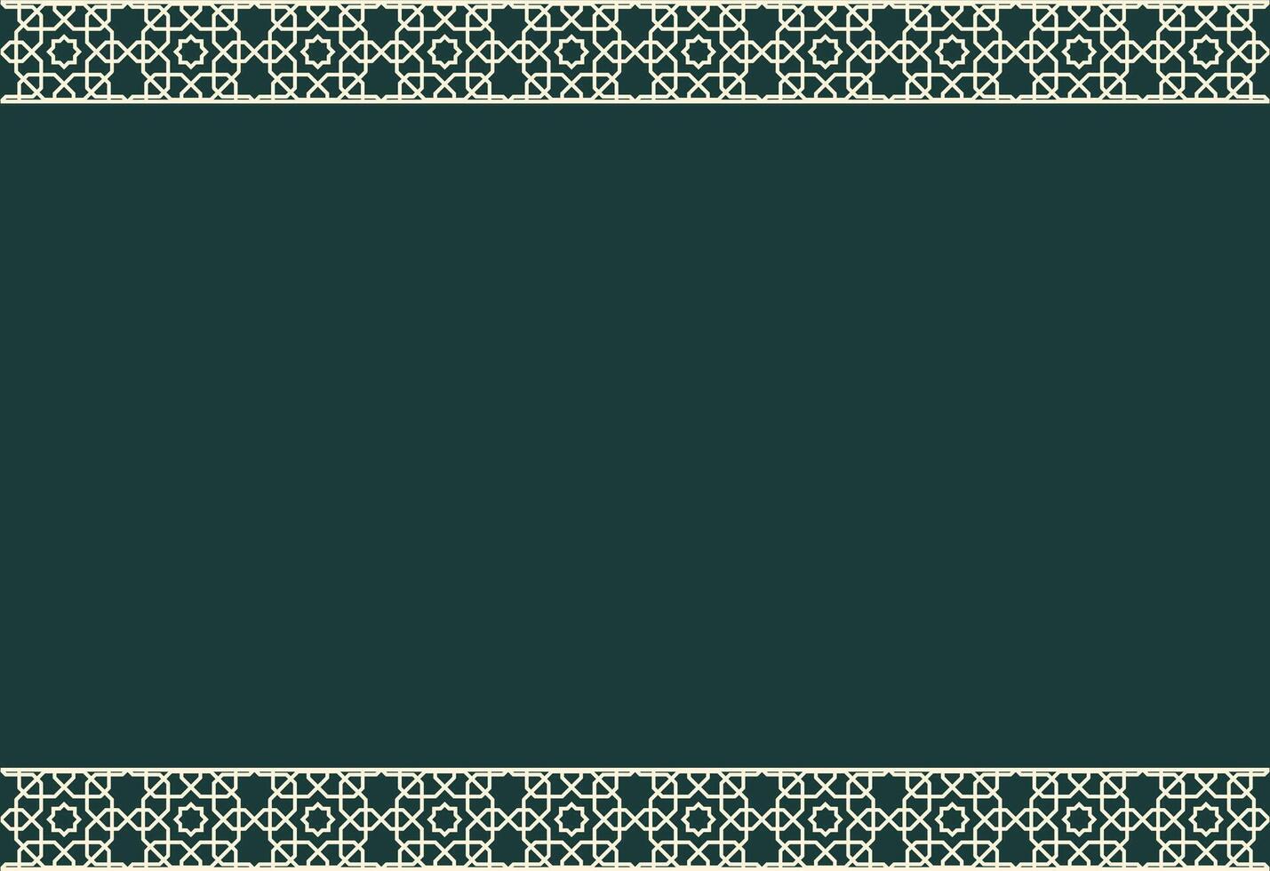 seamless border in Eastern style. Ornate element for design. Place for text. Ornamental pattern for wedding invitations and greeting cards. vector
