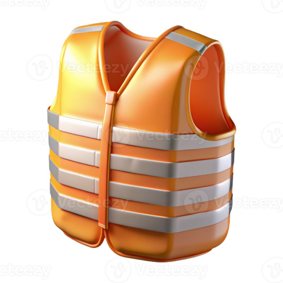 wonderful creative Safety Vest Reflective Stripes Transparent Background high resolution png