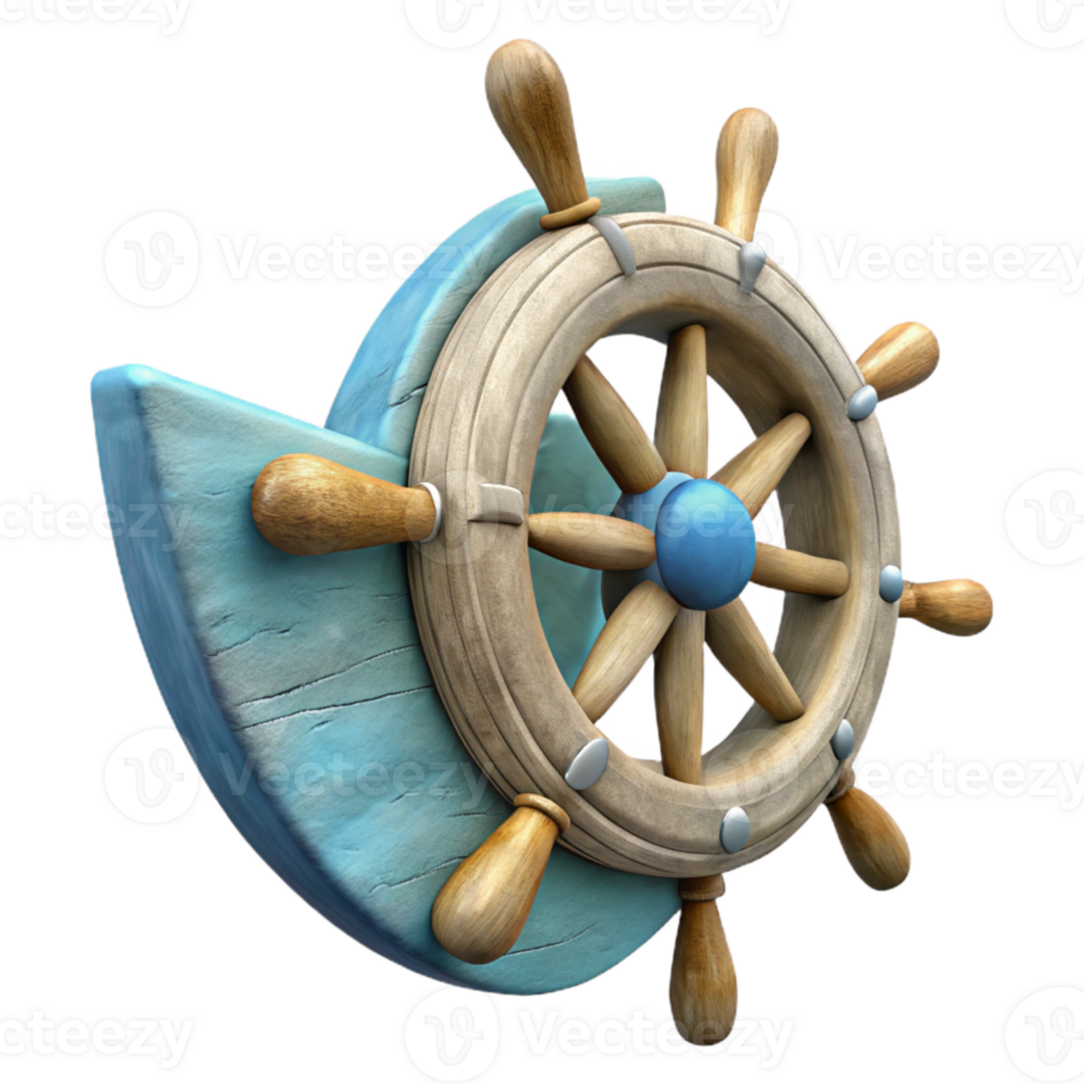 vibrant vintage Sailboat Rudder Cutout professional png