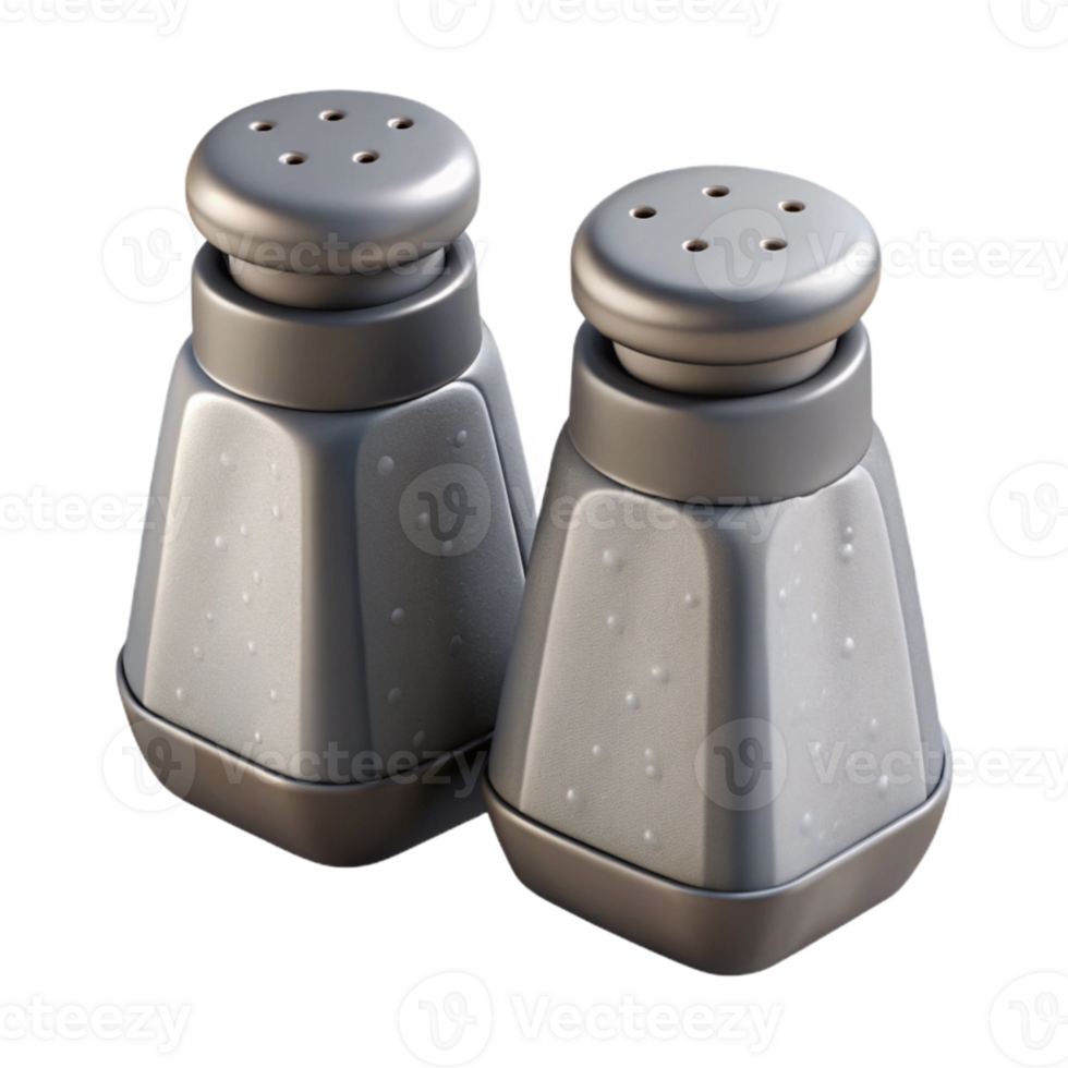 vibrant contemporary Salt and Pepper Shakers Cutout Front View professional png