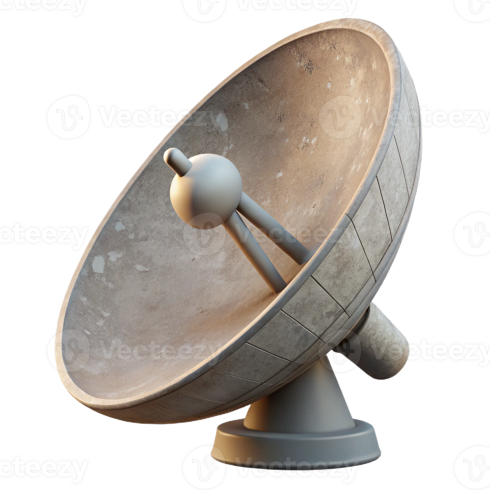 dramatic traditional Satellite Dish Pointing Upwards Cutout premium png