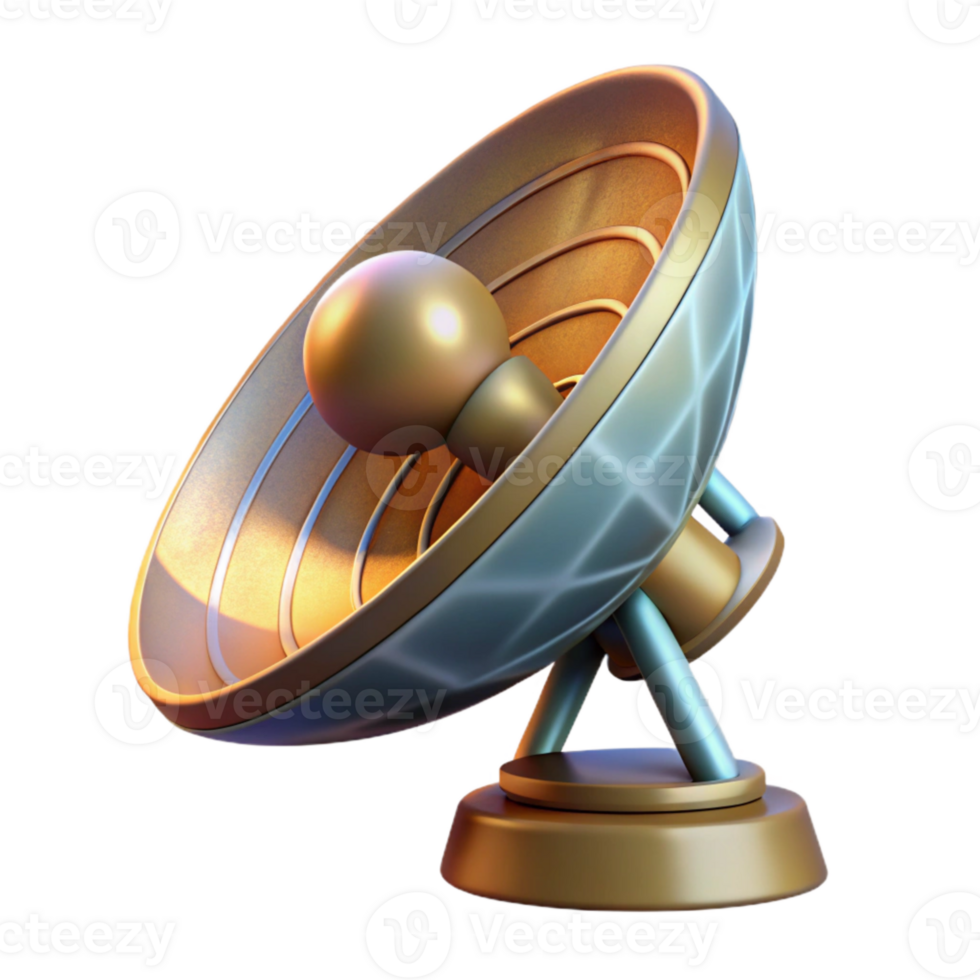 stunning rustic Satellite Dish Receiving Signal Isolated Element professional png