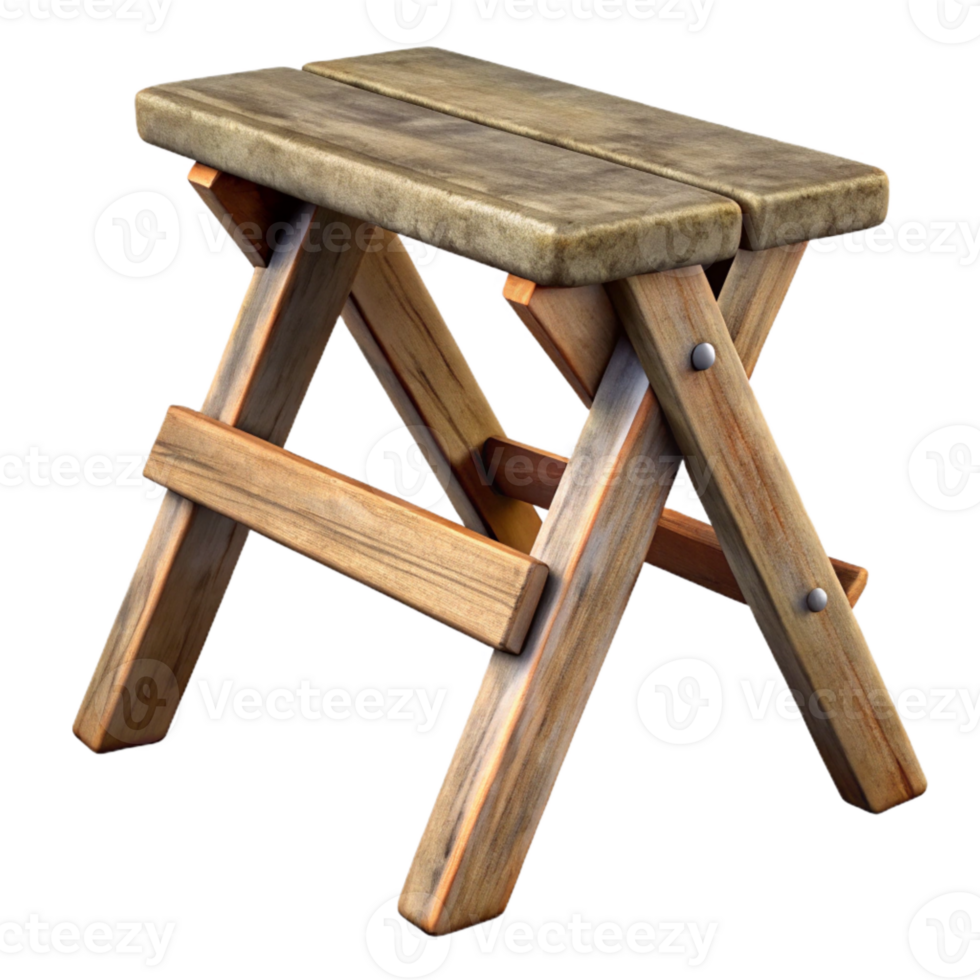 serene creative Sawhorse Folded Isolated Cutout high resolution png
